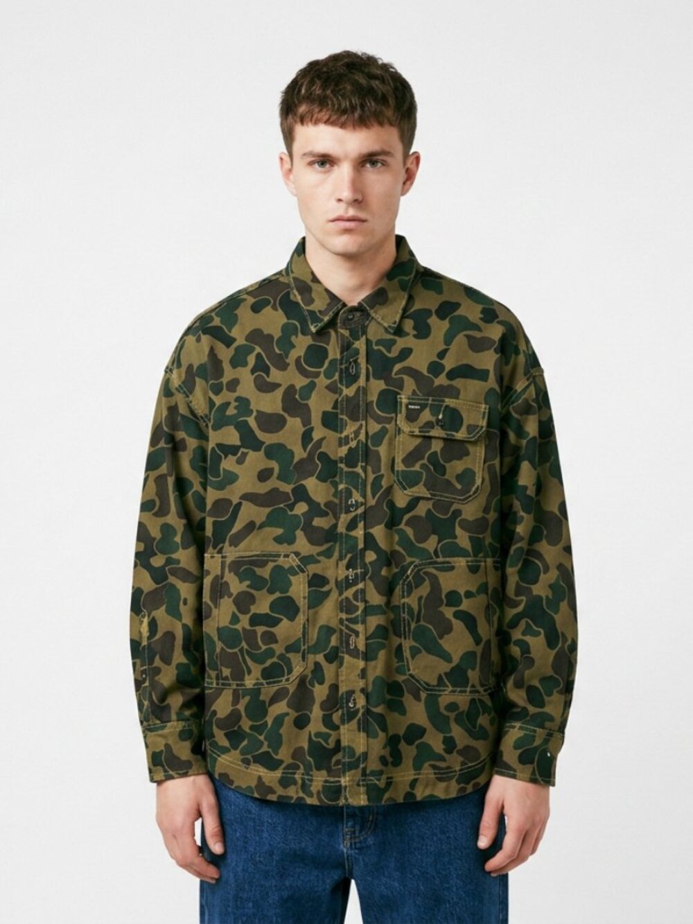 BDG Urban Outfitters Camo Chore Coat Shirt Jacket Men's Medium Cotton